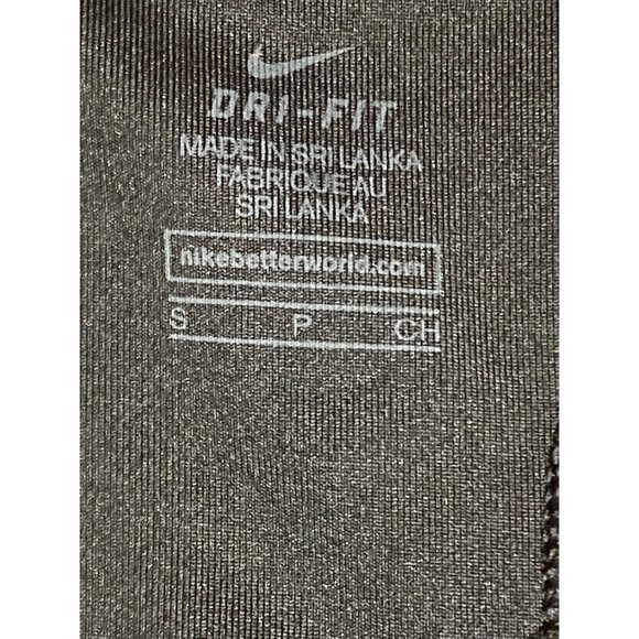 Nike Dri - Fit Women's Black Gray Polka Dot Racerback Sports Bra Size Small - Picture 3 of 6